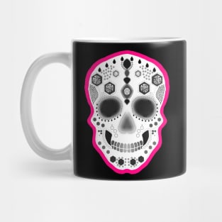 Hot Pink Sugar Skull Mug